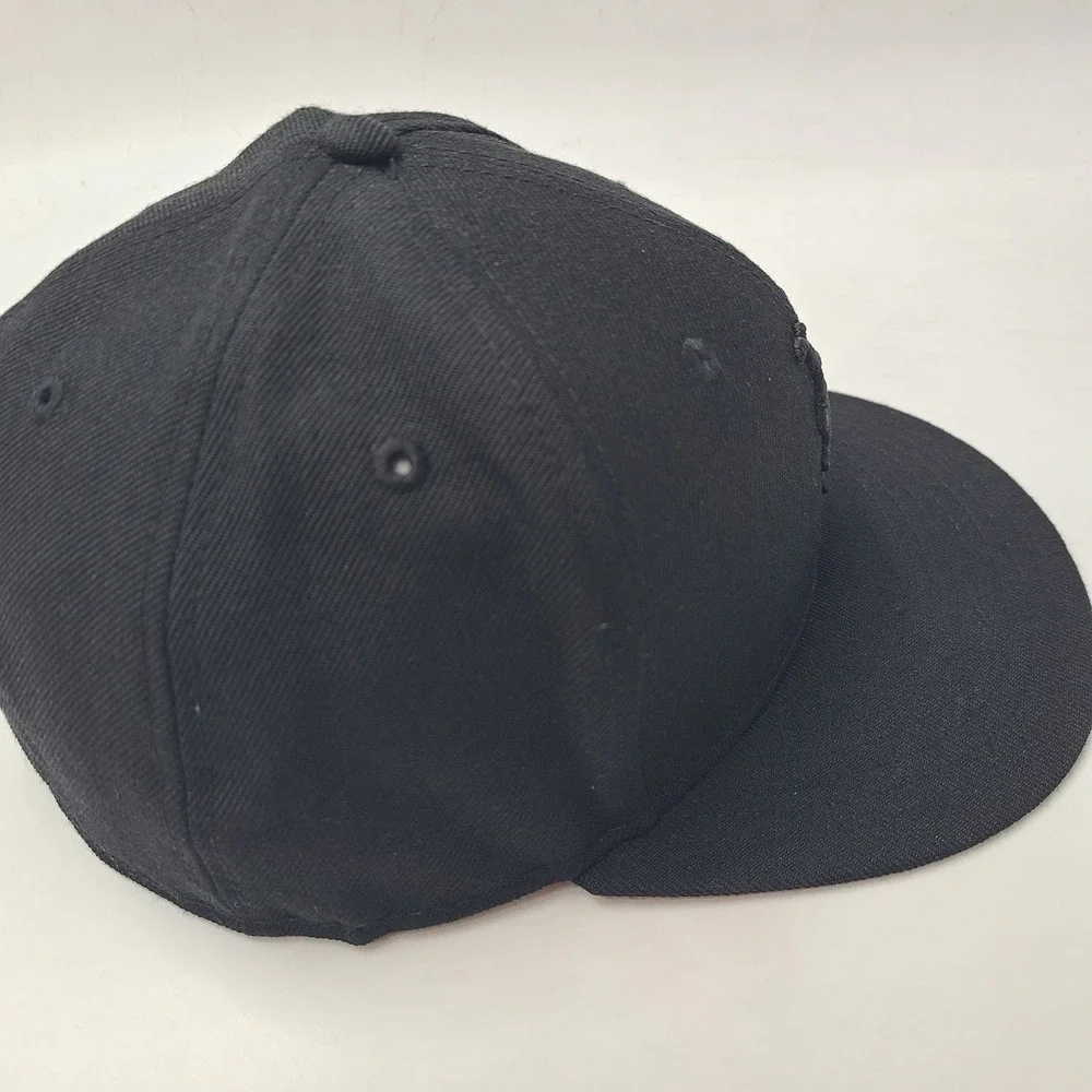 New York Mets Hat‎ Fitted 7 5/8 New Era 59Fifty Black MLB Baseball Logo Wool Men